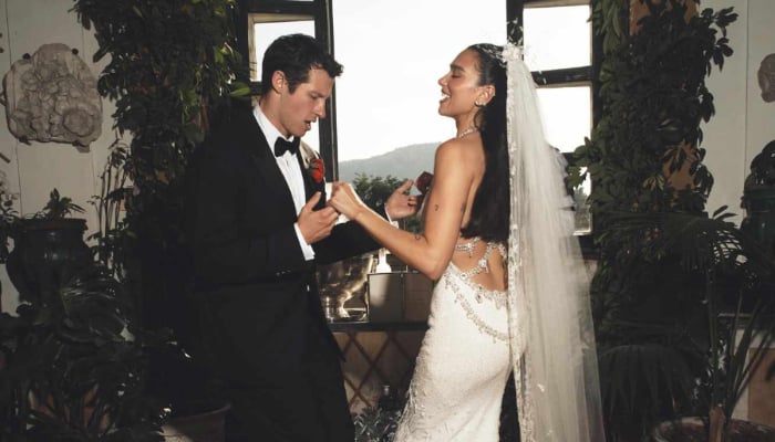 Dua Lipa shares a glimpse into her wedding day with Callum Turner