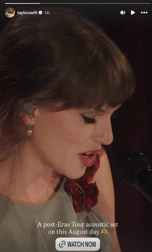 Taylor Swift treats fans with post-Eras Tour acoustic set