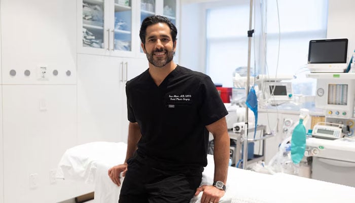Plastic surgeon Dr Sean Alemi poses in an operating room in New York, US, August 21, 2026.  — Reuters