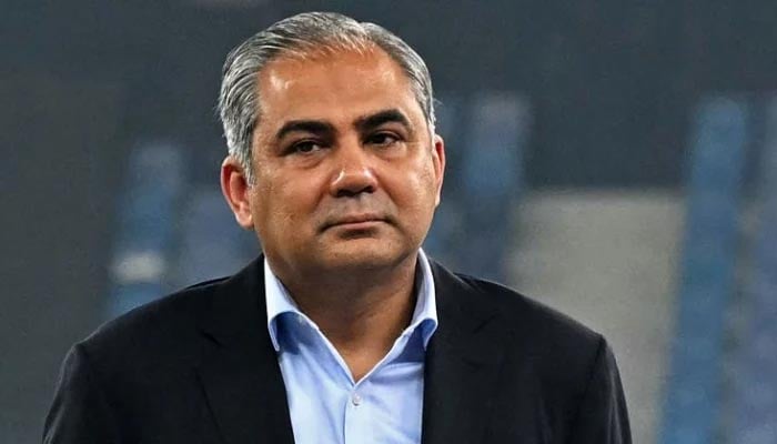 Pakistan Cricket Board (PCB) chairman Mohsin Naqvi pictured at the end of the Asia Cup 2025 Twenty20 international cricket final match between India and Pakistan at Dubai International Stadium in Dubai, September 28, 2025. - AFP