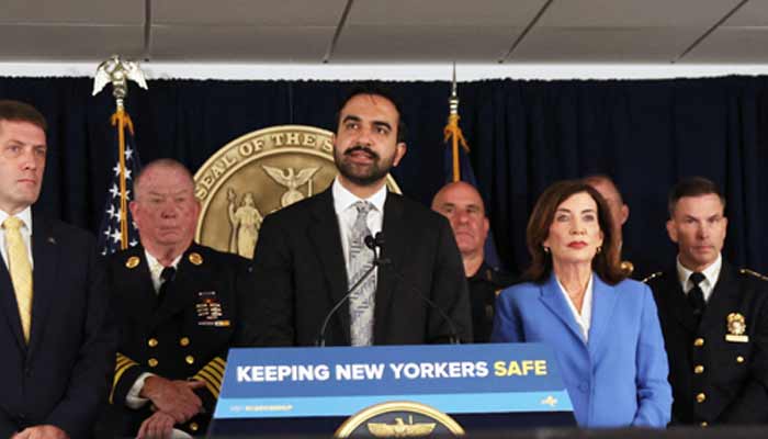 New York Mayor Zohran Mamdani speaks during a press conference to ask for the release of Federal Counterterrorism Funding in New York City, US, September 1, 2026.— Reuters