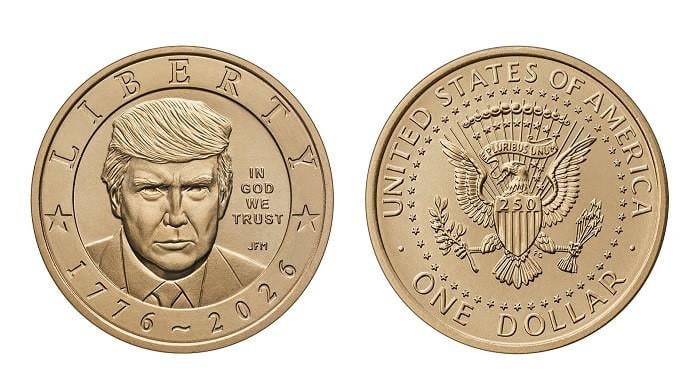 Trump's face finally lands on $1 coin despite law barring living presidents on currency