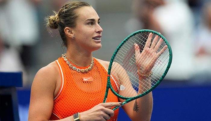 Belarus Aryna Sabalenka celebrates after winning her round of 16 match against Taylor Townsend of the US Open, Flushing Meadows, New York, United States, September 6, 2026. — Reuters