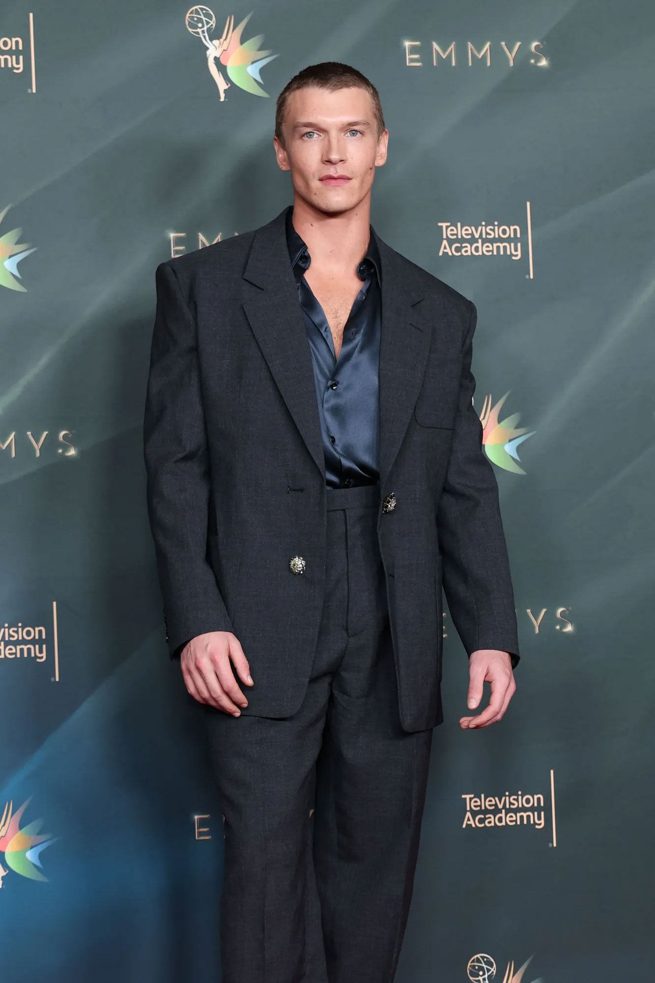 Connor Storrie debuts new look at Emmys red carpet