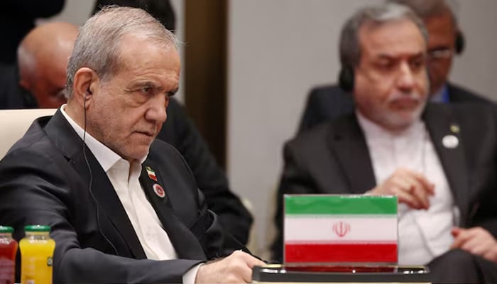 Iranian President Masoud Pezeshkian attends a session of the Shanghai Cooperation Organisation (SCO) summit in Bishkek, Kyrgyzstan September 1, 2026. — Reuters