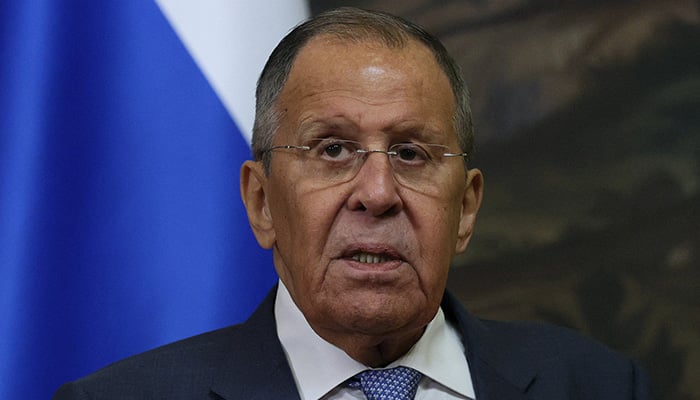 Russian Foreign Minister Sergei Lavrov attends a press conference with Archbishop Paul Richard Gallagher, Vatican envoy and Secretary for Relations with States and International Organisations of the Holy See, following their meeting in Moscow, Russia August 25, 2026. — Reuters
