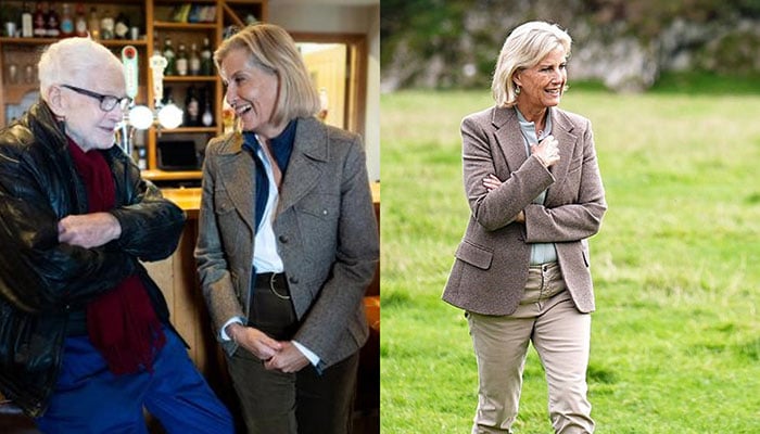 Duchess Sophie finds plenty to chew on during countryside visit