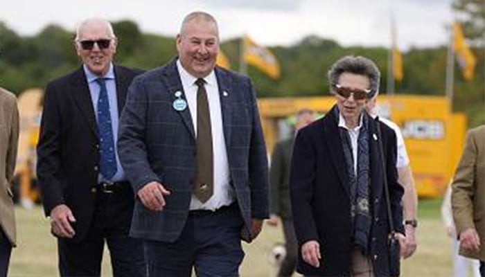 Princess Anne turns her attention to sheepdogs at at major countryside