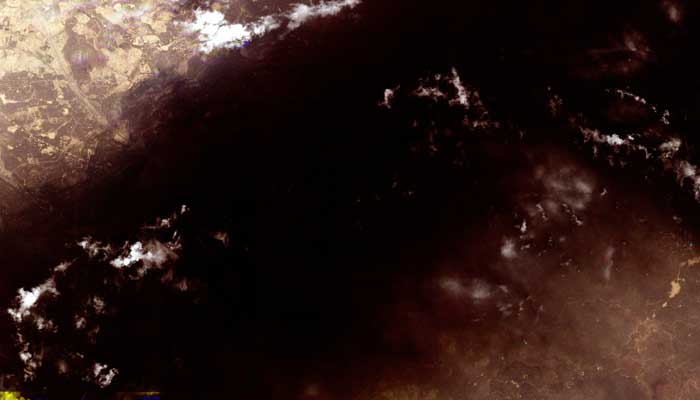 A satellite image shows black smoke rising from an area of Saudi Arabia’s East-West oil pipeline south of Madina, Hejaz Region, Saudi Arabia September 10, 2026. — Reuters